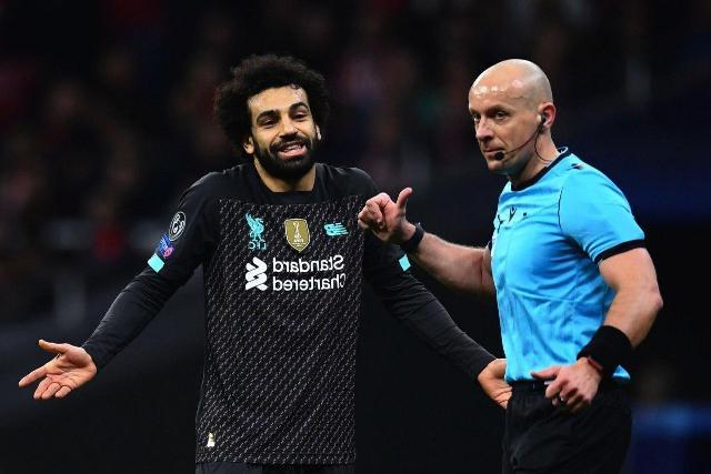 Referee has no sympathy for Salah